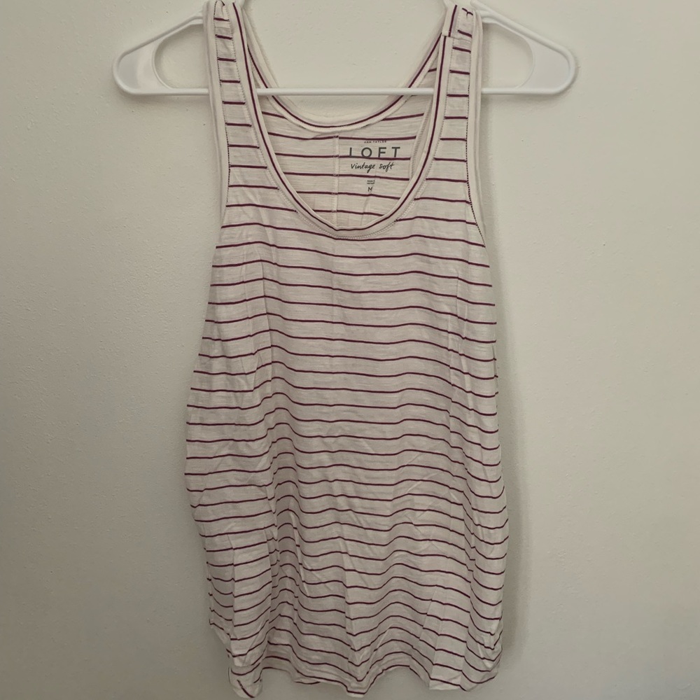 VINTAGE LOFT STRIPED TANK TOP